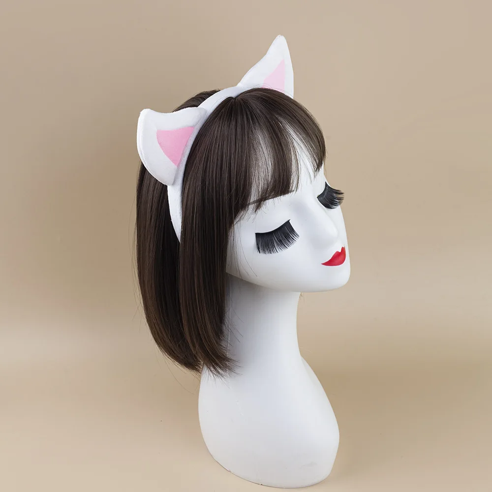 Pig Costume Set for Women Adult Ears Headband Nose Bow Tie and Tail Halloween Piglet Animal Cosplay Accessories 3
