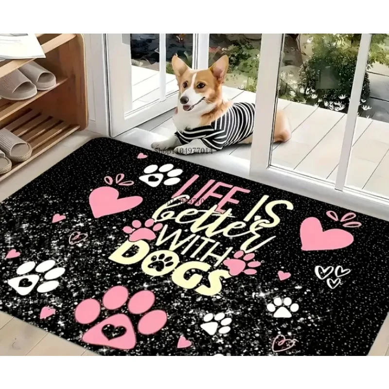 ممسحة بنمط الكلب، هدية مضحكة، مطبخ، غرفة نوم، RV، شرفة، ممسحة ديكور داخلية وخارجية #2