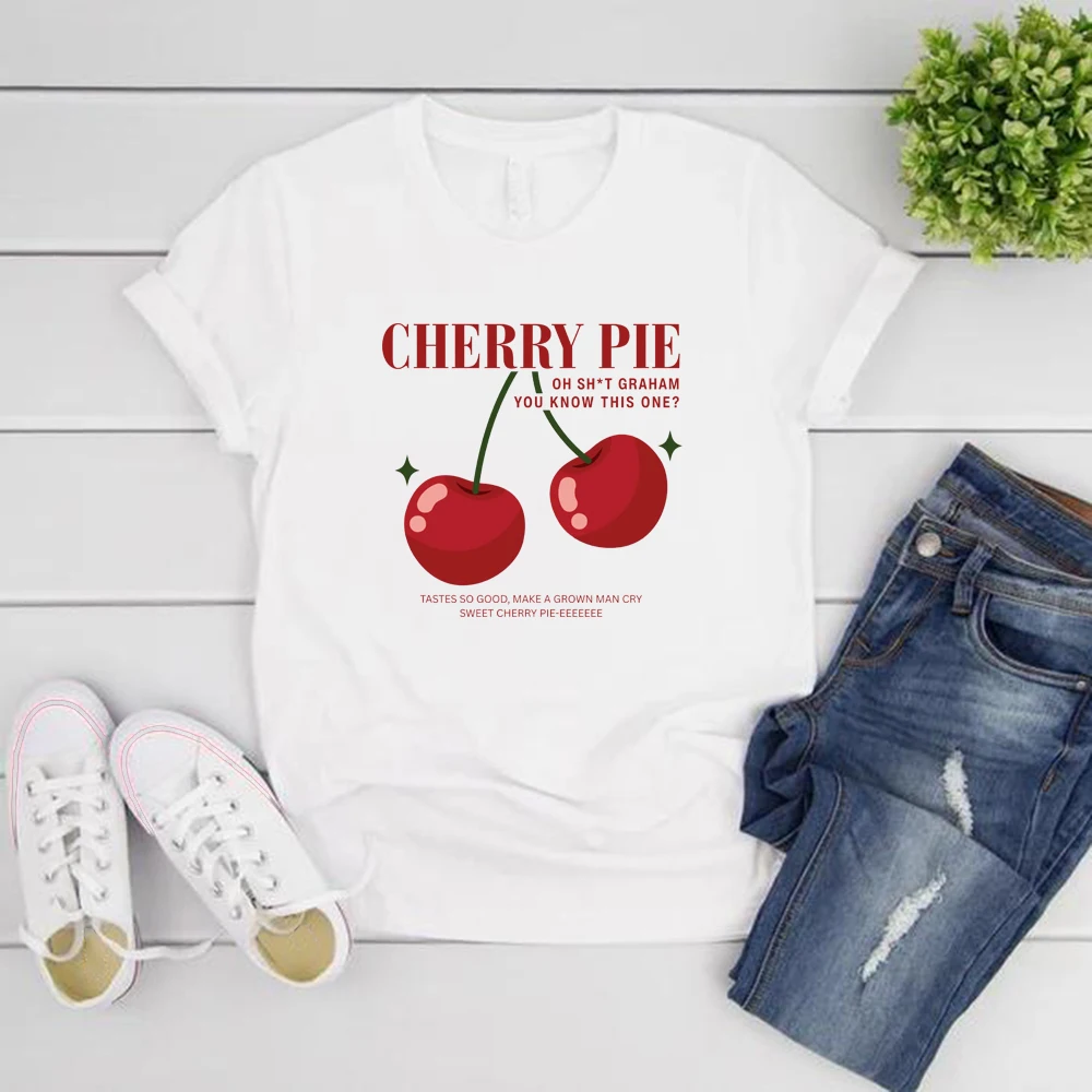 Cherry Pie Off Campus Series Merch Women's T-shirt Graham Shirt Retro Hockey Romance Tee Men Short Sleeve T-shirts Summer Tops