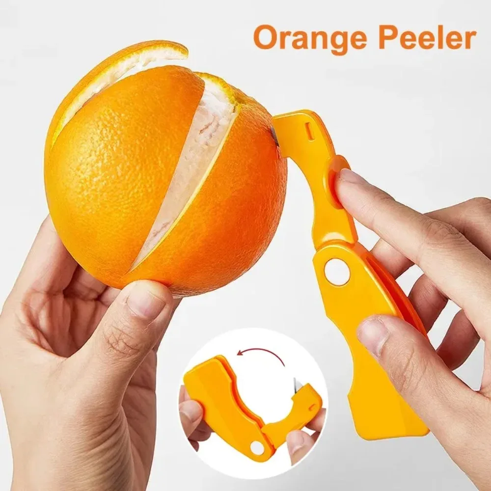 Descascador de Laranja Multifuncional, Faca para Descascar Laranja, Cortador de Toranja, Limão e Laranja, Ferramentas de Cozinha para Frutas e Vegetais