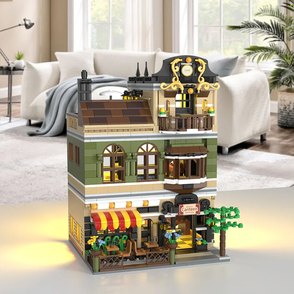 Architecture Series The Chinese Restaurant Model Building Blocks Set Classic MOC House Educational Toys for Children