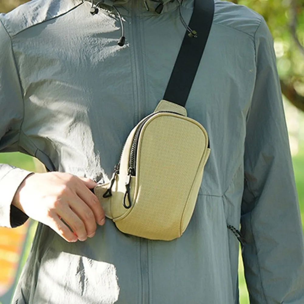 

Solid Color Mobile Sports Chest Bag Chest Pack Lightweight Mobile Shoulder Bag Storage Wear Resistant