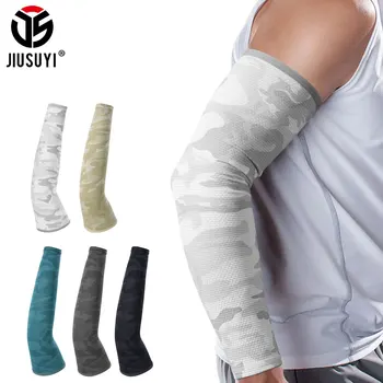 ครีมกันแดดปลอกแขนระบายความร้อนด้วยแสง UV แห้งเร็ว penutup Tangan ยืดหยุ่นสำหรับกีฬาวิ่งเบสบอลตกปลาปีนเขา