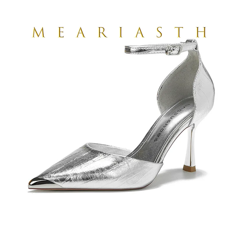 

High Heels 9cm Women Sandals Silks Satins Prom Dress Heels Classic High Heels Ankle Buckle Straight Strap Stiletto Banquet Shoes