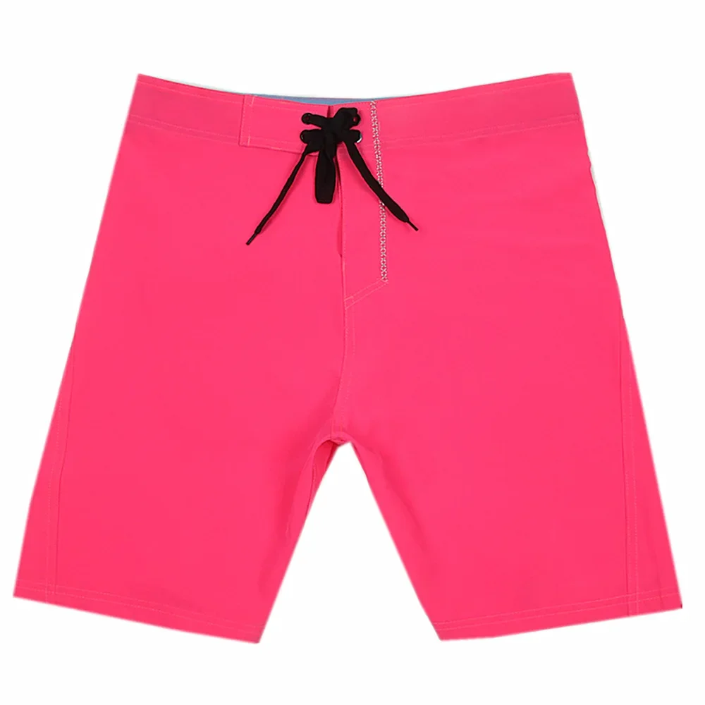 New Summer 2022 Men\'s solid color Sports Printed High Stretch shorts Youth leisure summer color swimming trunks beach pants