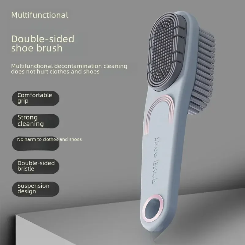 1Pc Rubber Shoe Brush Double-sided Flip Flops Snow Boots Shoe Care Specialized Brush Household Dirt Removal Cleaning Tools Brush