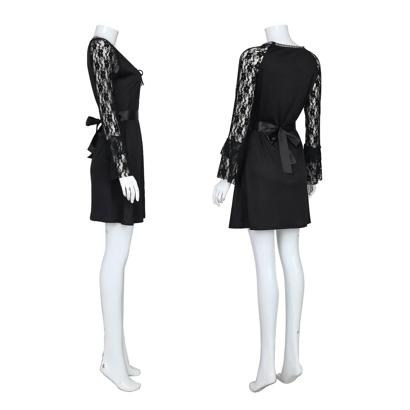 زي ليزا فرانكنشتاين من الدانتيل الأسود