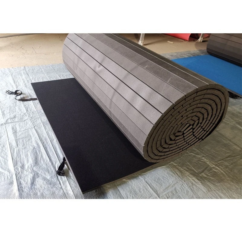 Colchoneta de espuma personalizada para gimnasia y Jiu Jitsu, colchoneta enrollable para suelo, amortiguación para suelo de gimnasia, colchoneta de gimnasia La La Gymnastics.
