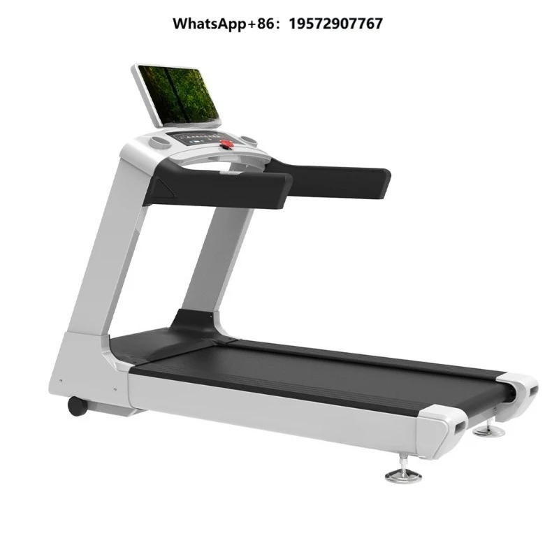 Commercial Treadmill  Motor Touch Screen System High Tech Fitness Running Machine