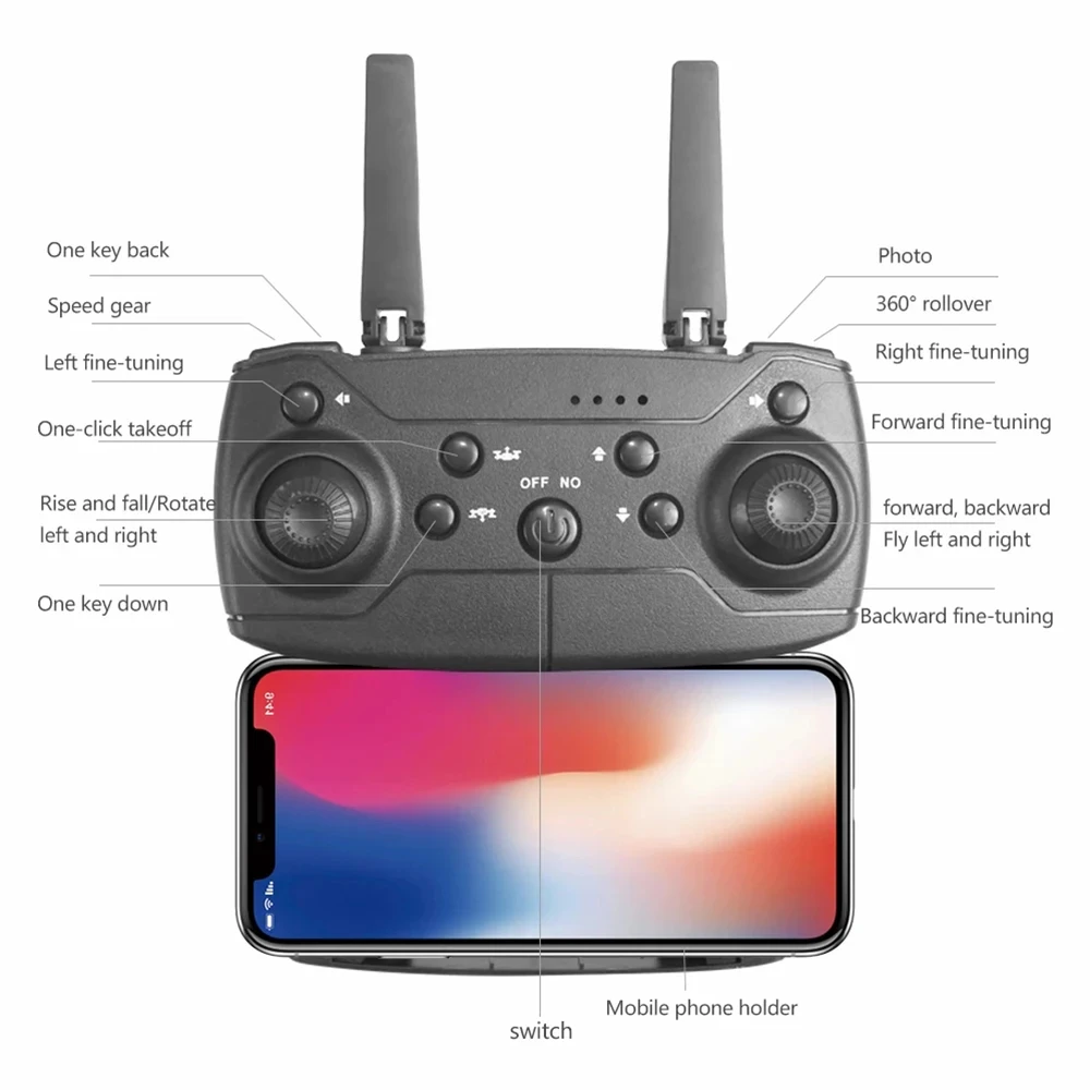 Profession elle e88 4k Drohne Weitwinkel-High-Definition-Kamera WiFi fpv Höhe Aufrechterhaltung klappbaren RC Quadcopter Hubschrauber Spielzeug