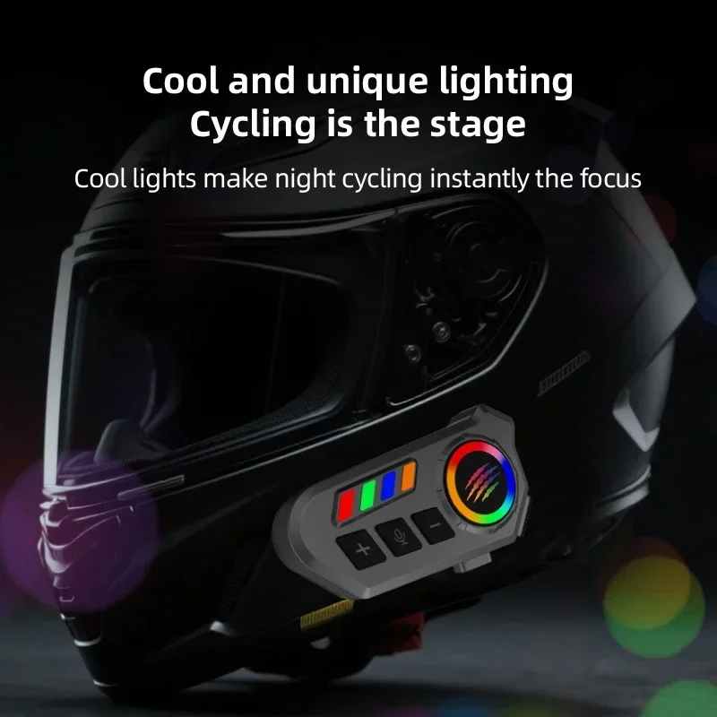Smart Motorcycle Helmet Headset with Hi-Fi Stereo Noise Cancellation Voice Control Hands-Free Music Playback & Calling