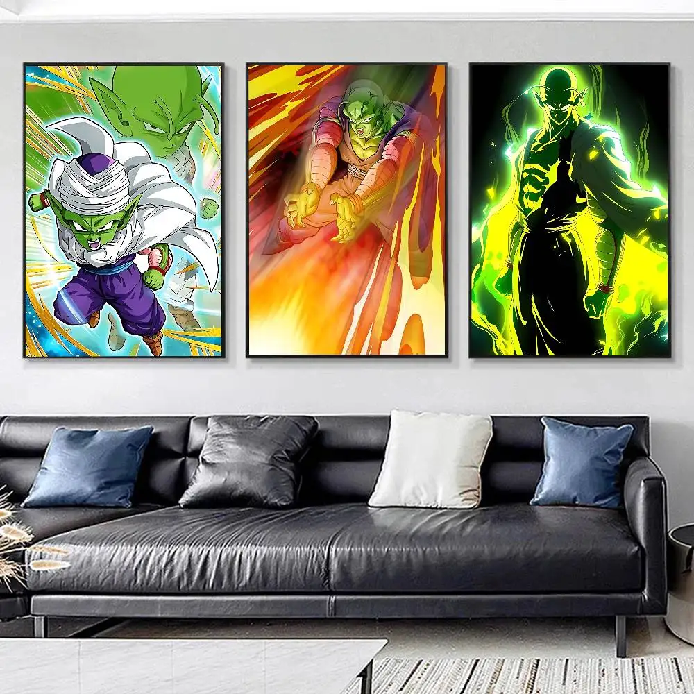 Anime Dragon Ball Piccolo Posters HD Print Vintage Wall Art Decor for Home Study Room