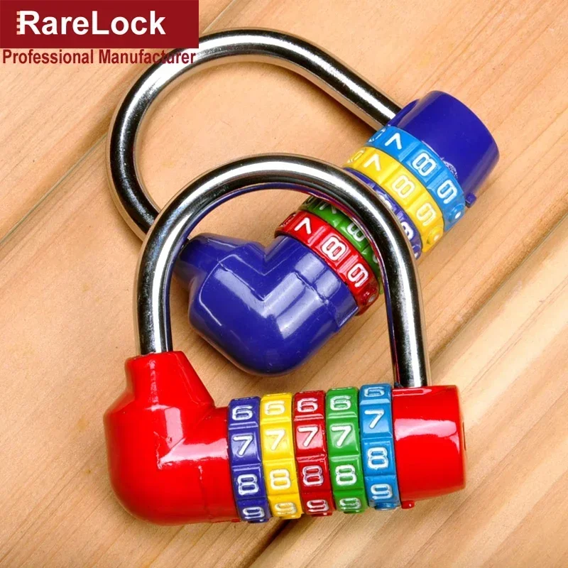 Red Combination Padlock 5 Letters Code Lock for Cabinet Suitcase Luggage Bicycle GYM Locker Rarelock ZS53 G