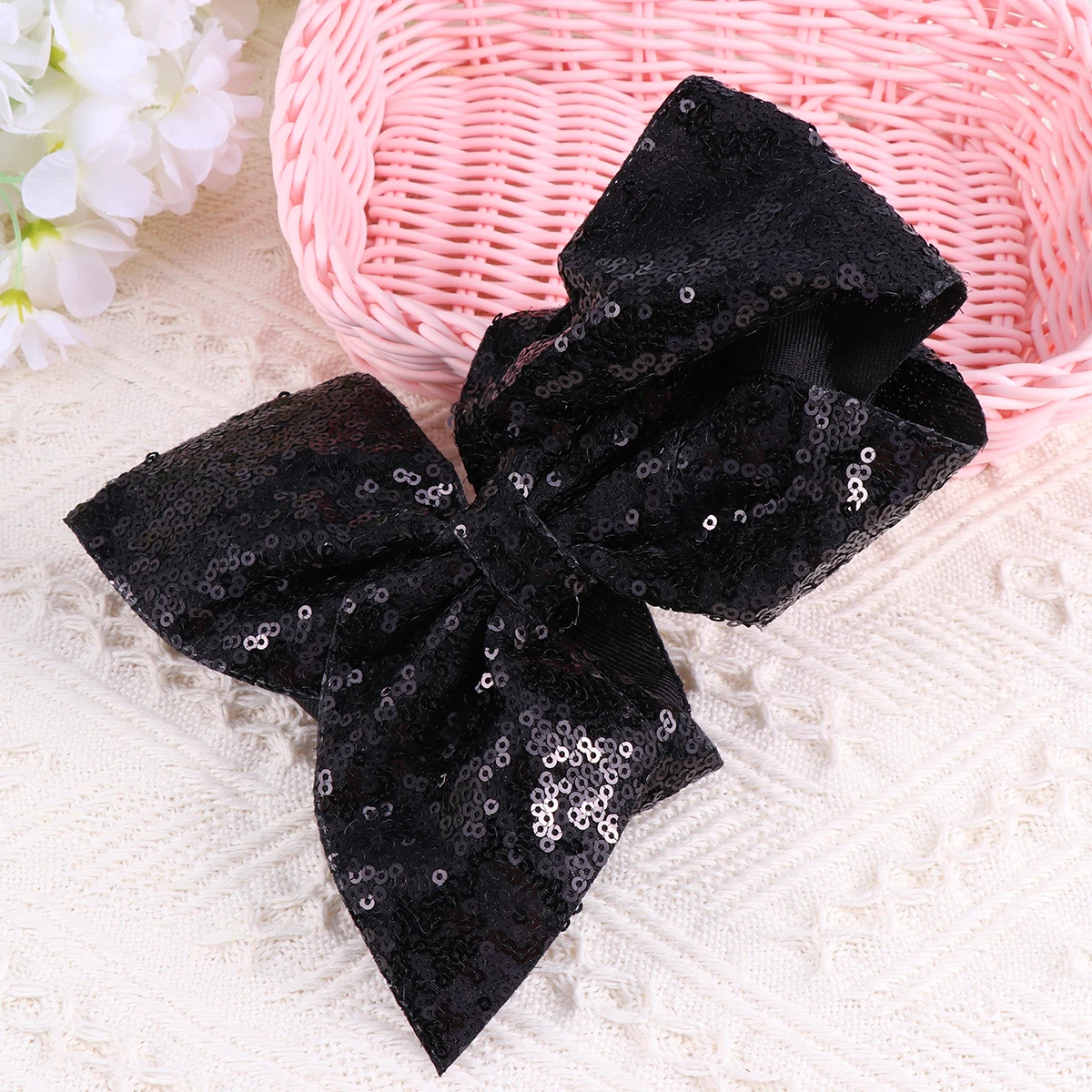 

Sequins Bowknot Hair Clips Kids Stylish Durable Big Bow Design Suitable Hairstyle Party Daily Life Hairpins Barrettes