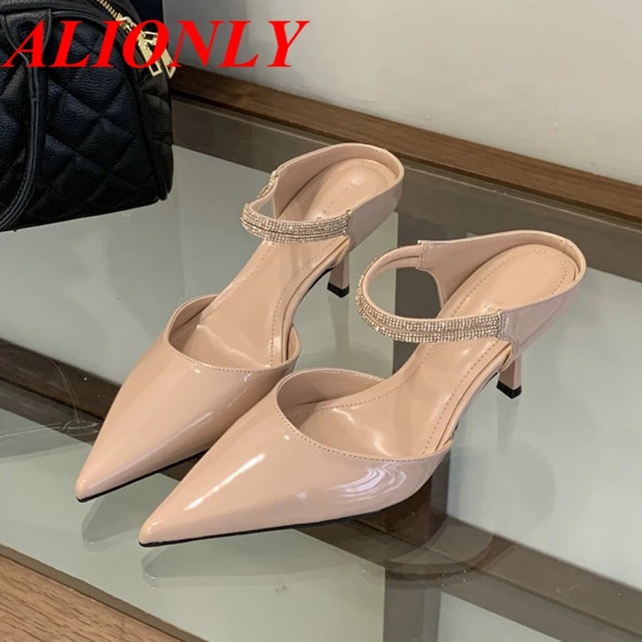 

Alionly 2026 Summer New Brand Ankle Strap Sandal Women Thin High Heel Lace-Up Dress Pumps Shoes Outdoor Gladiator Sandals