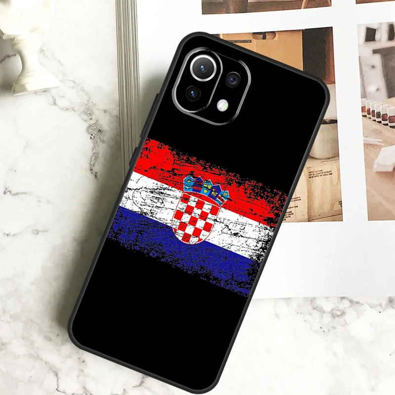 Croatia Flag Coat of Arms Case For Xiaomi 13 14 Pro Ultra 12 13 Lite 11T 12T 13T POCO F5 M6 X3 X5 X6 Pro F3 M5s Cover