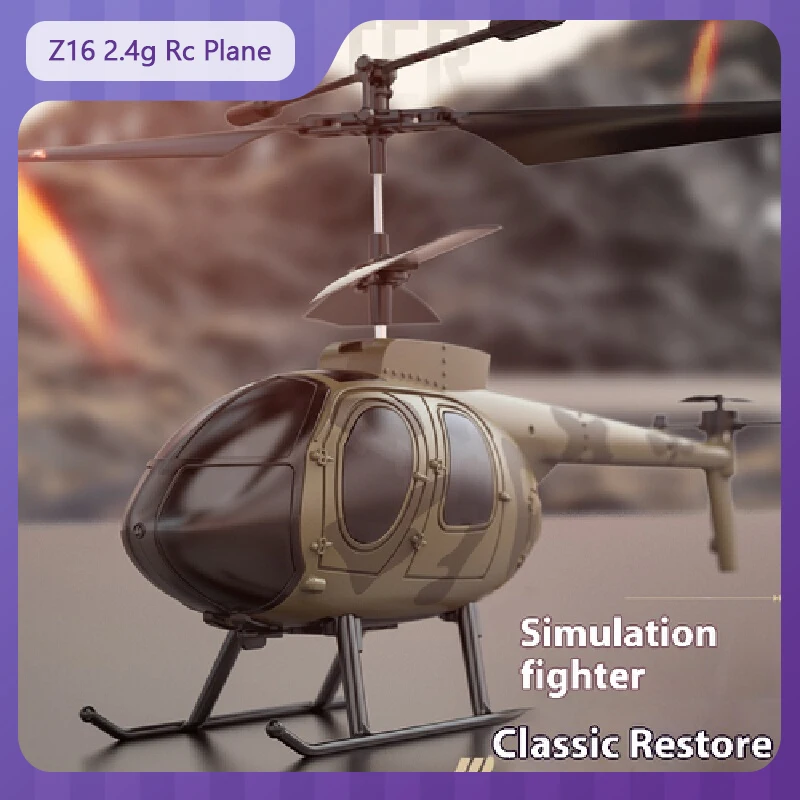 

Z16 2.4g Rc Plane 3.5 Channel Air Pressure Simulation Remote Control Helicopter Combat Electric Aircraft Model Children'S Toys