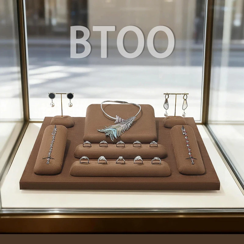 Premium High-End Countertop Jewelry Display Stands for Earrings Rings And Necklaces – Fashionable Storage Solution
