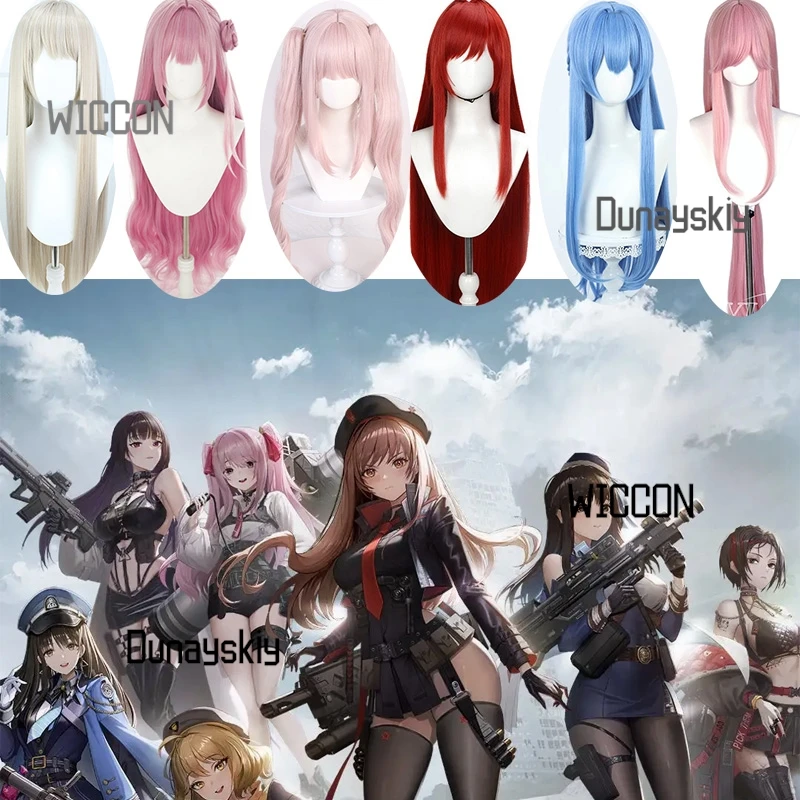 NIKKE النصر آلهة تأثيري الباروكات جمع فايبر رابي دوروثي هيلم القرمزي أليس هالوين/منفقة أنيمي جاهزة