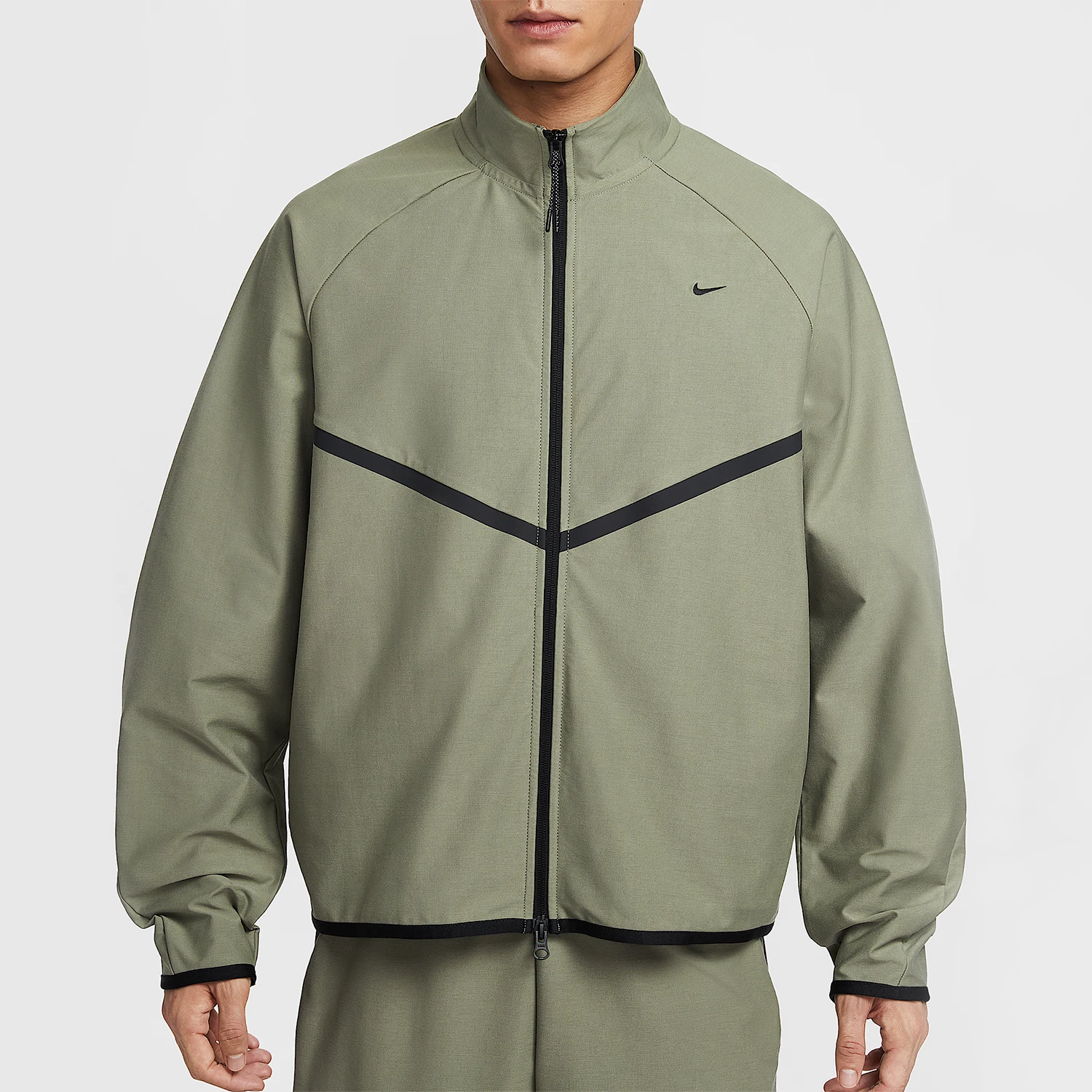 Nike genuine 2026 spring men's stand up collar knitted embroidered jacket IM1336-328