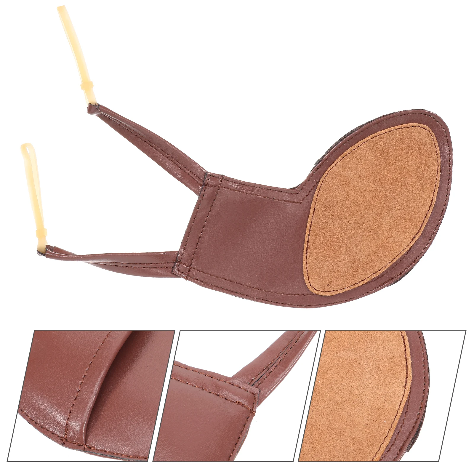 

Support Violin Shoulder Pad Chin Cushion Aldult Soft Brown Sheepskin Playing Rest