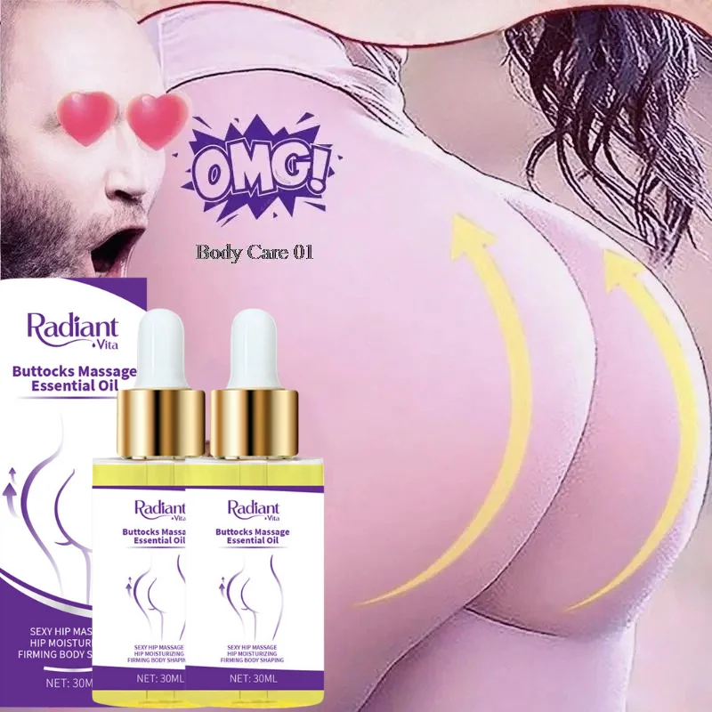 

Buttock Enlargement Oil Hip Lifting Growth Firming Nourishing Moisturize Skin Tighten Pores Enhance Elasticity Body Massage Care