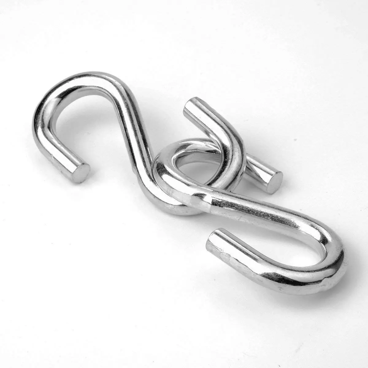 AEE3-Heavy Duty S Hooks Ultra Thick Hammock S Shaped Hooks Galvanized Utility Hanger, Pack Of 2