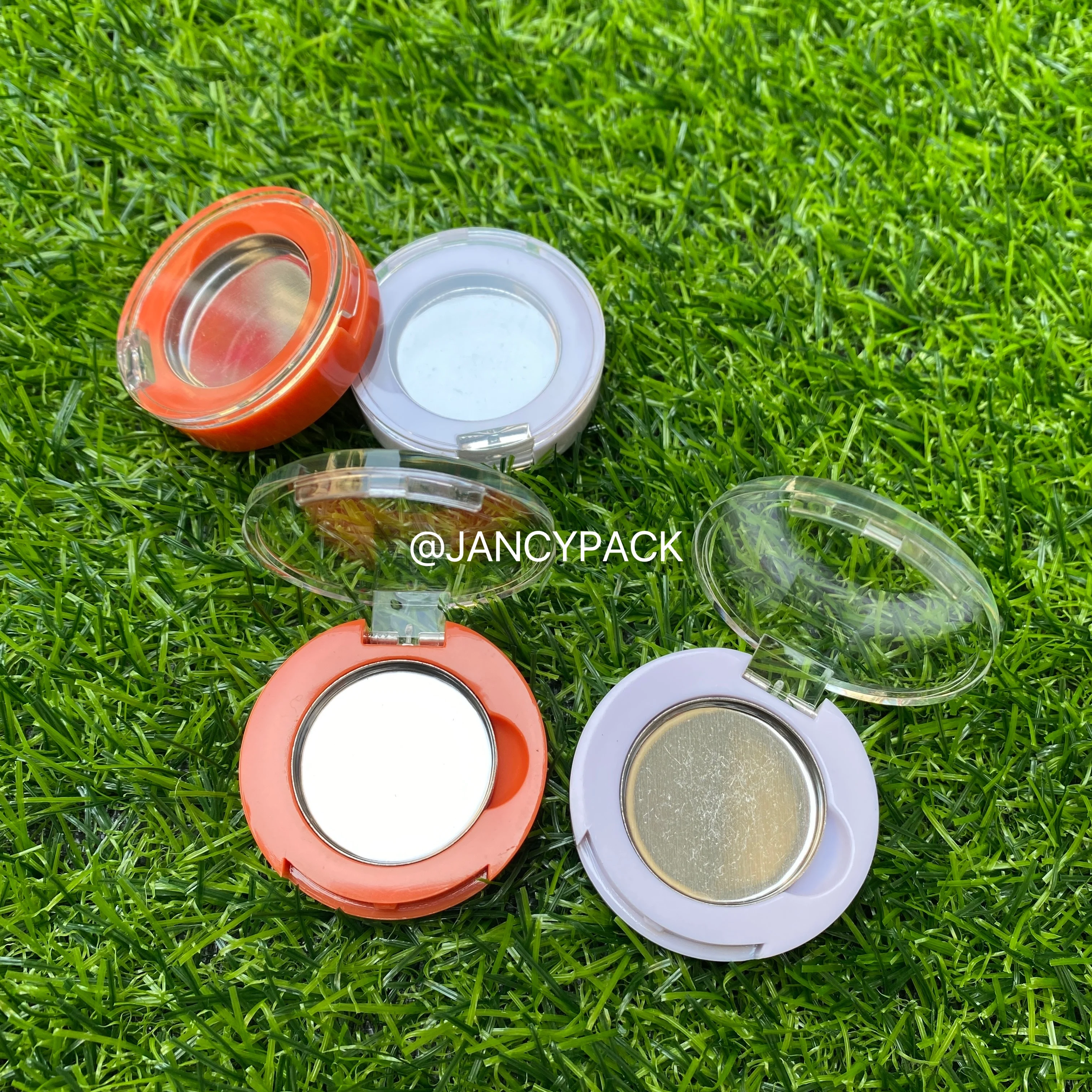 

26mm Magnetic Palette for Eyeshadow Lipstick Blush Powder Orange White Beauty Highlights Pots Eyeshadow Powder Compacts