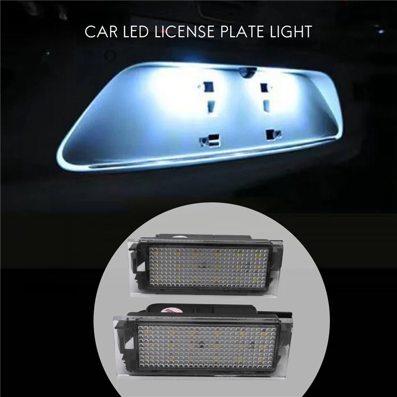 2 sztuki Samochodowe oświetlenie tablicy rejestracyjnej LED do Renault Megane 2 Clio Laguna 2 Megane 3 Twingo Master Vel Satis