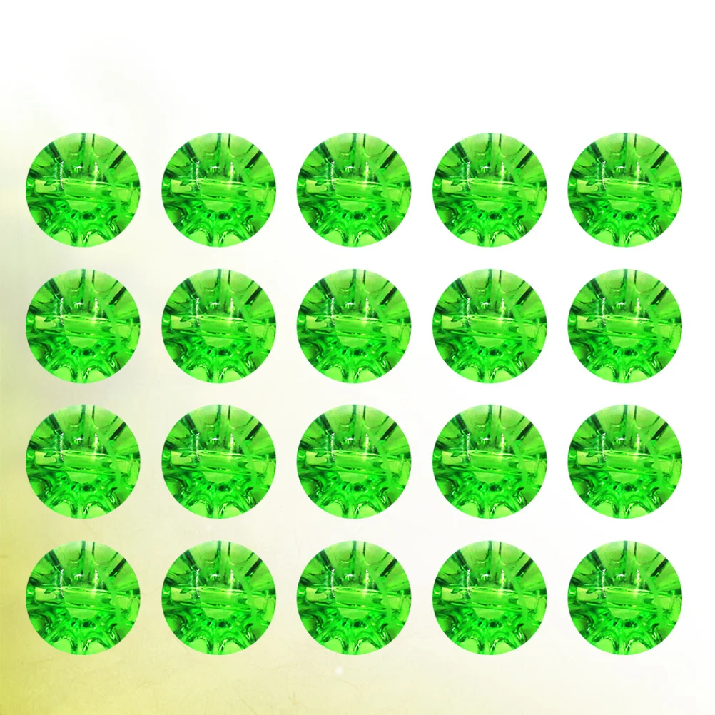 

50pcs Crystal Button Clear Light Green Cute Fastener For Baby Kids Diy Sewing Shirt Jacket Coat Accessory Decorative Buttons