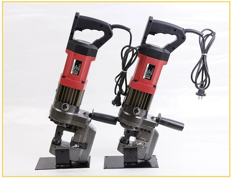 

Reinforced Portable Electric Hydraulic Angle iron Channel steel Punching machine 1400W Copper Aluminum bar Opening holes