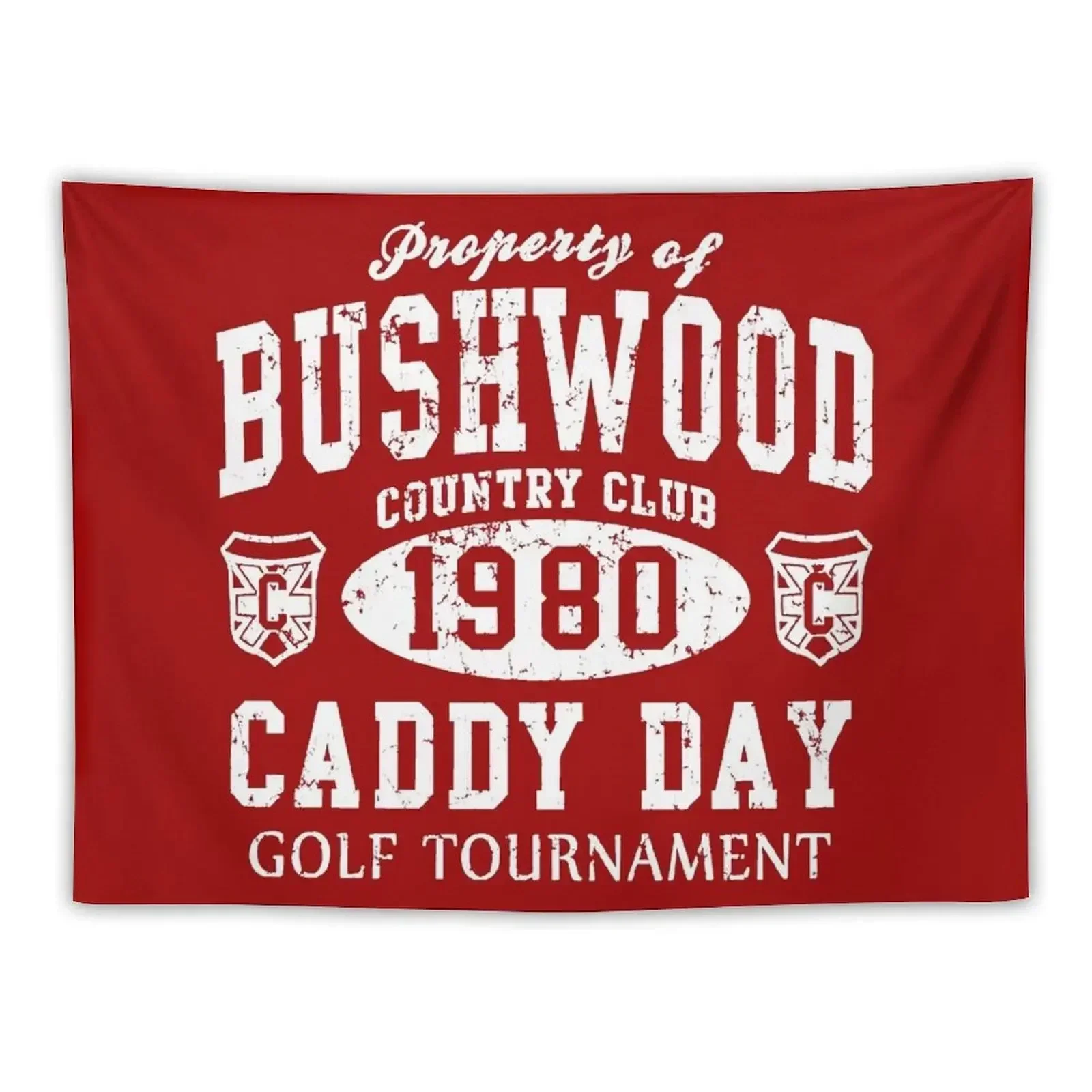 Caddyshack Bushwood Caddy Day Retro 1980 T-Shirt Tapestry Room Decor Cute Anime Decor Wall Carpet Tapestry