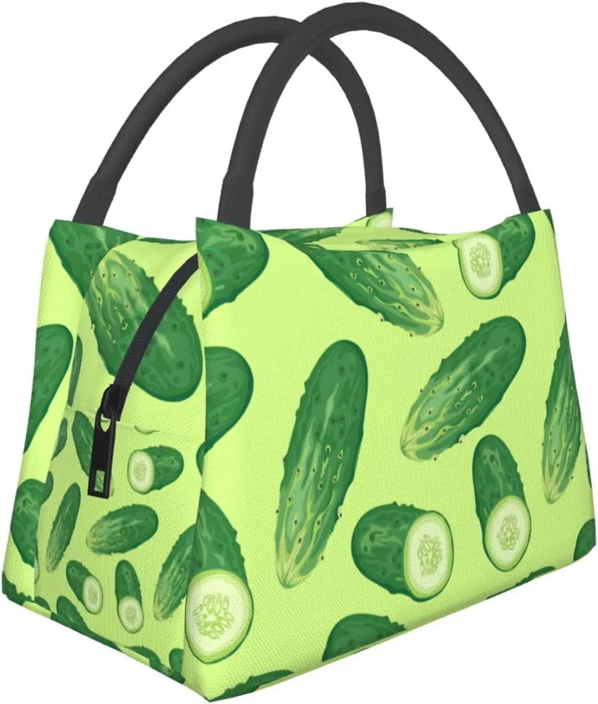 

Огурец, милые большие сумки для обеда, коробка для женщин и мужчин, милая изолированная коробка для завтрака для взрослых, сумка для работы, учителя, путешествий, пляжа