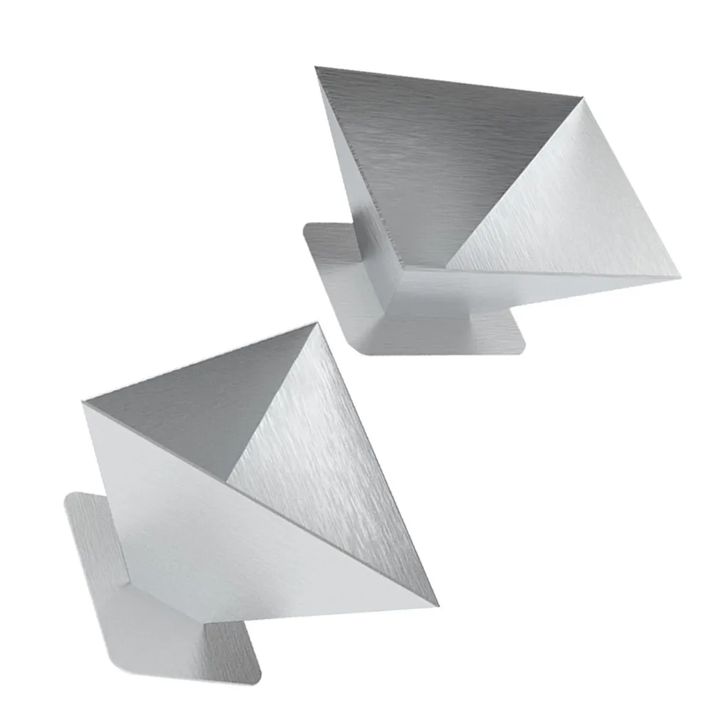 2Pcs Zongzi Mold Kitchen Accessory Reusable Stainless Steel Food Rice-pudding Making Tool Shaped Easy Handle Home Use