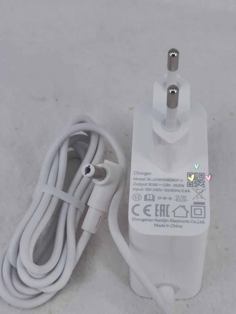 Original European standard BLJ24W308080P-V power adapter 30.8V0.8A 24.6W handheld wireless vacuum cleaner charger