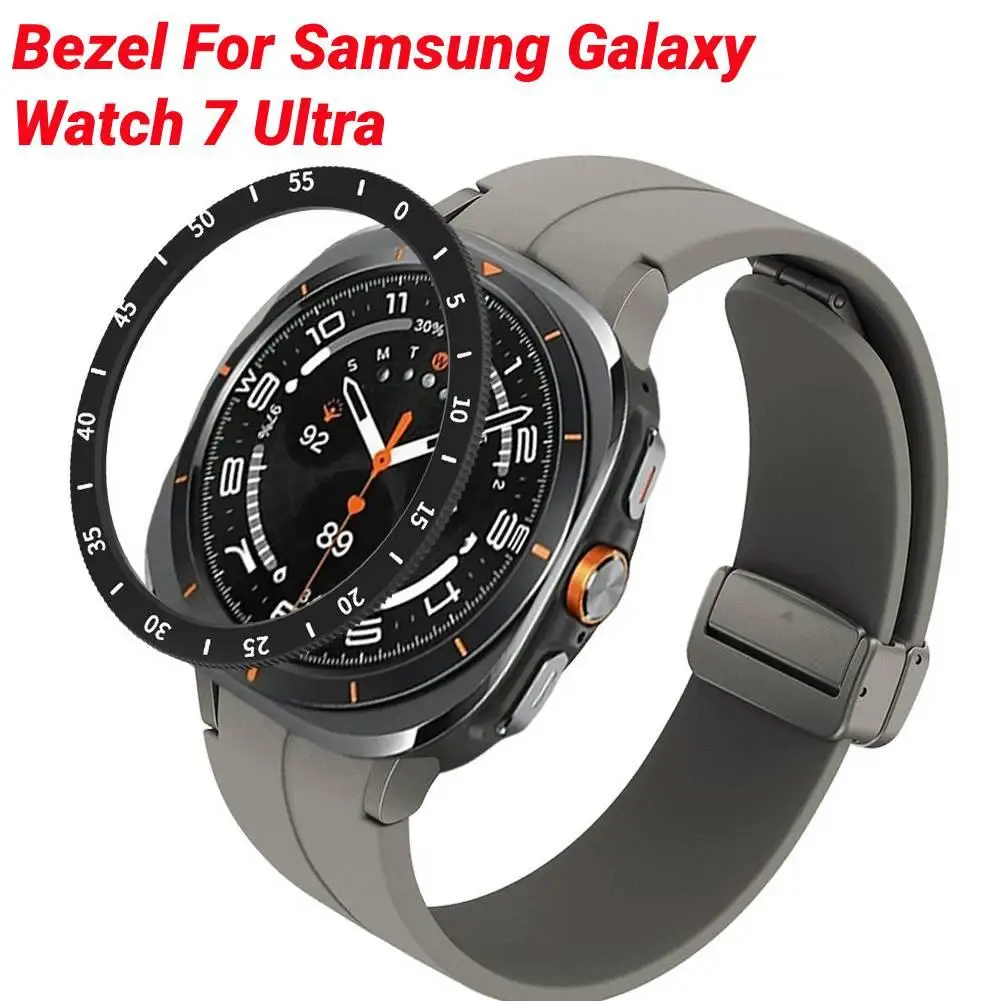 Bezel For Samsung Galaxy Watch 7 Ultra Scale Watch Protective PC Anti-collision Protection Bumper Three-dimensional NEW