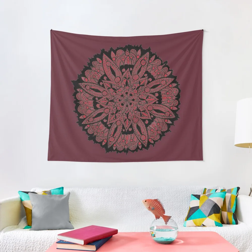 

Red Mandala Tapestry Home Decor Accessories House Decorations Tapestry