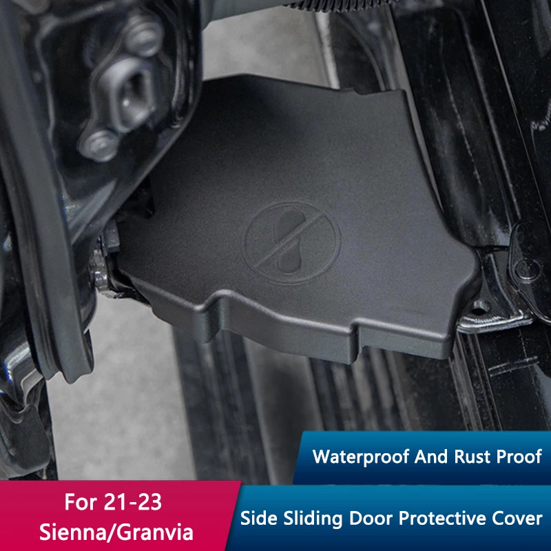 QHCP Car Side Door Bracket Protective Cover Trim Side Sliding Door Covers For Toyota Sienna Granvia 2021-2023 Interior Accessory 5