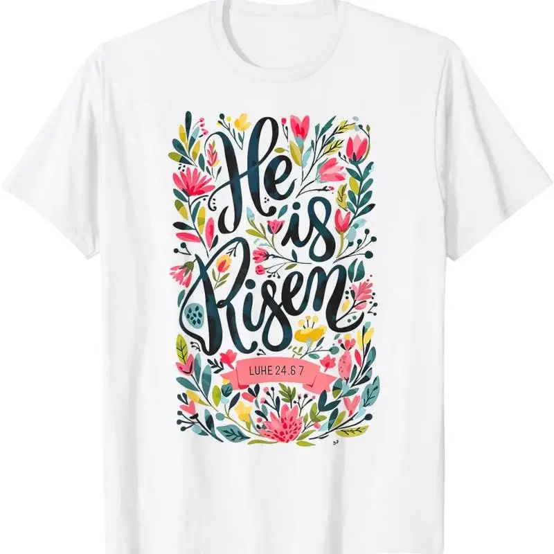 Happy Easter For He Is Risen Christian T Shirt