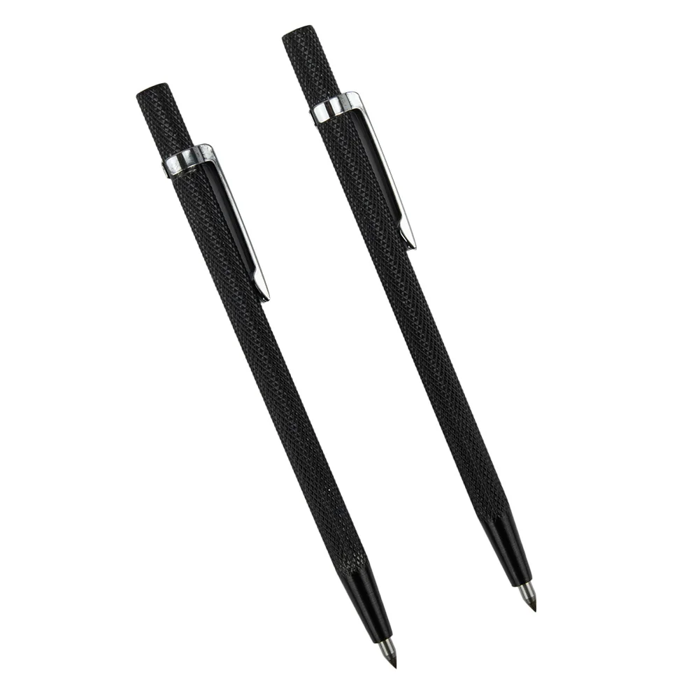 

For Iron Sheets Tools Cutting Pen Tile Cutter Metal Tile Cutting Pen Tungsten Carbide Tip 2PCS Black Lettering Pen