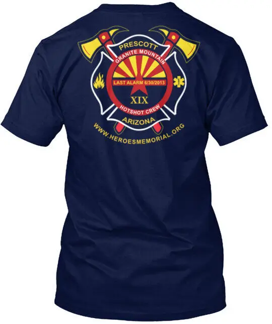 The Granite Mountain Hotshots Crew Tee T-Shirt Made in the USA Anime Pattern Clothing Cotton Short Sleeve