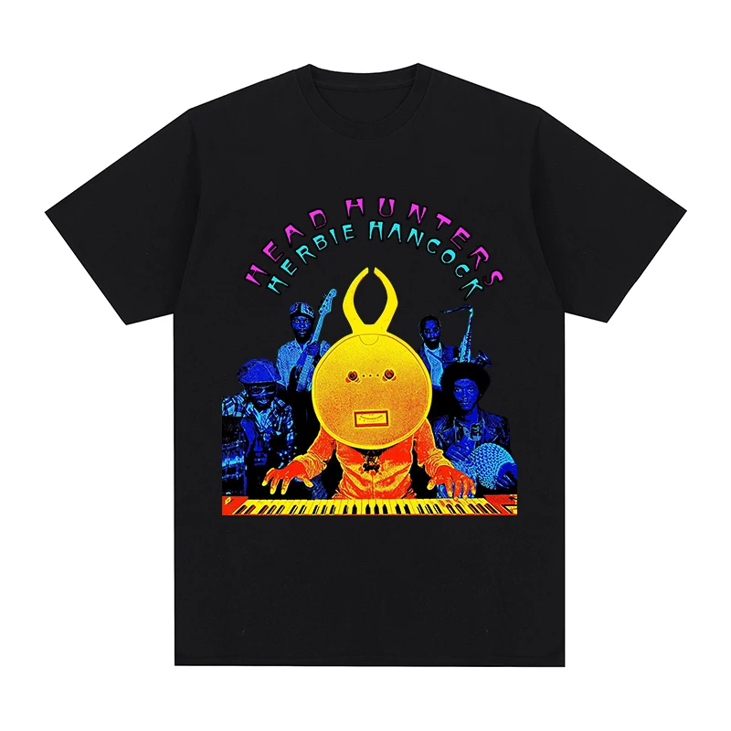 Head Hunters Vintage T-shirt Herbie Hancock Jazz Funk Fusion Stevie Wonder Cotton Men T shirt New TEE TSHIRT Womens tops