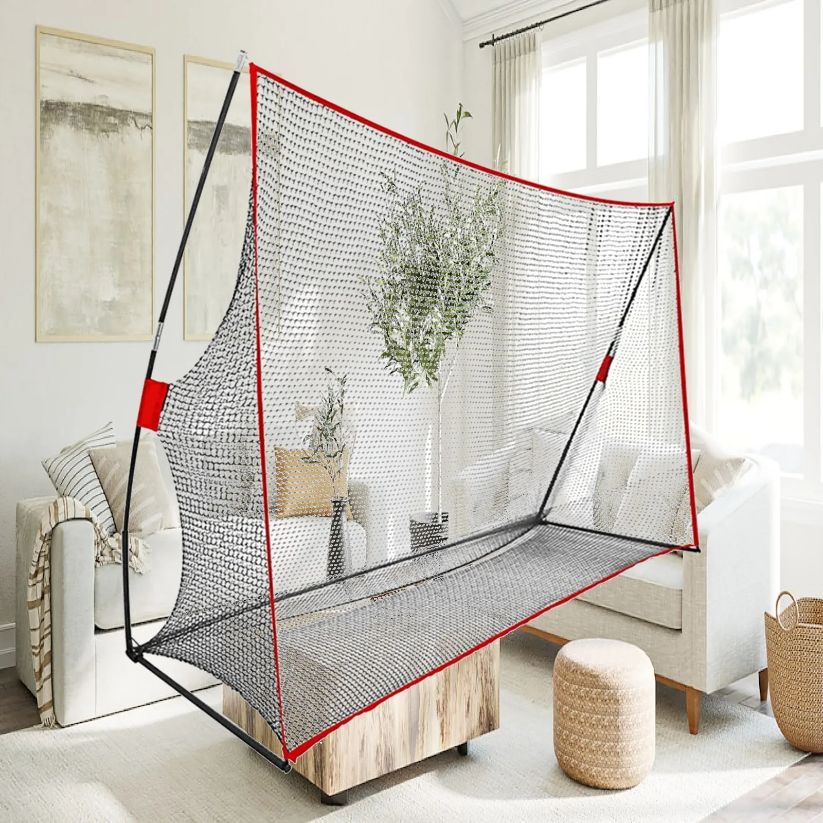 Golf Practice Net Golf Hitting Net Easy to Install Collapsible Golf Training Net Golf Net for Backyard Golf Accessories