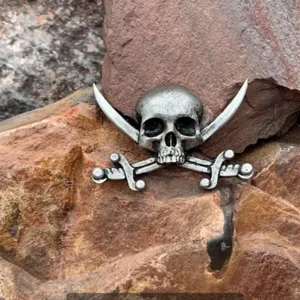 Halloween Schädel Punk Punk Skelett Crach Gothic Brosche für Schmuckzubehör Geschenke wer 6 Hauptverkäufe Emblem -Schädel -Metall - №6