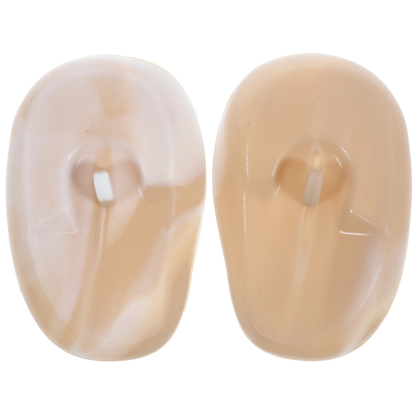 1 Pair Ear Covers Silicone Ear Protectors Ear Hair Dye Caps Salon Hair Dyeing Ear Covers ear covers for washing hair