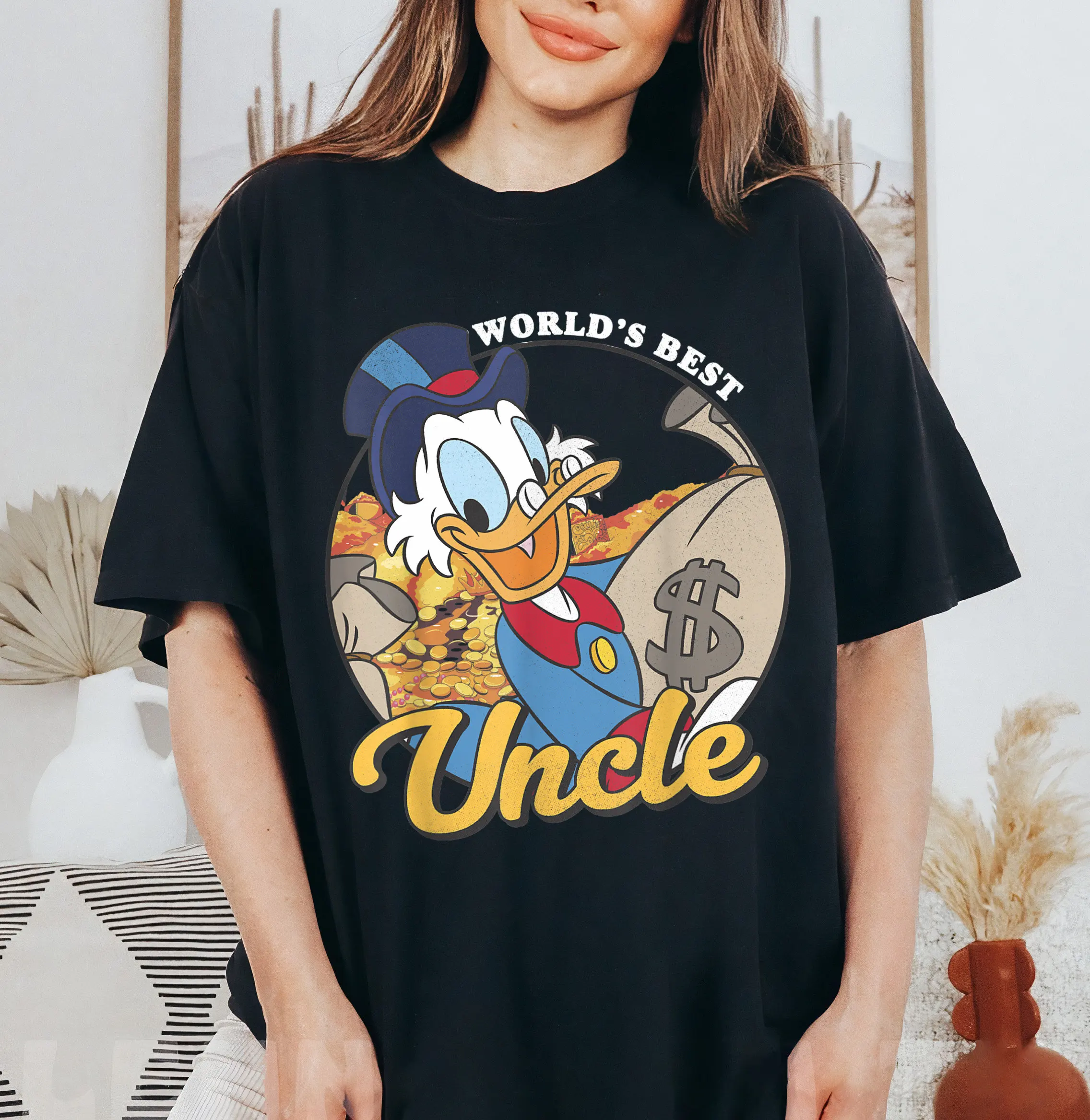 ديزني DuckTales Scrooge McDuck أفضل العم في العالم ديزني ديزني لاند الأسرة مطابقة قميص ماجيك المملكة المحملة