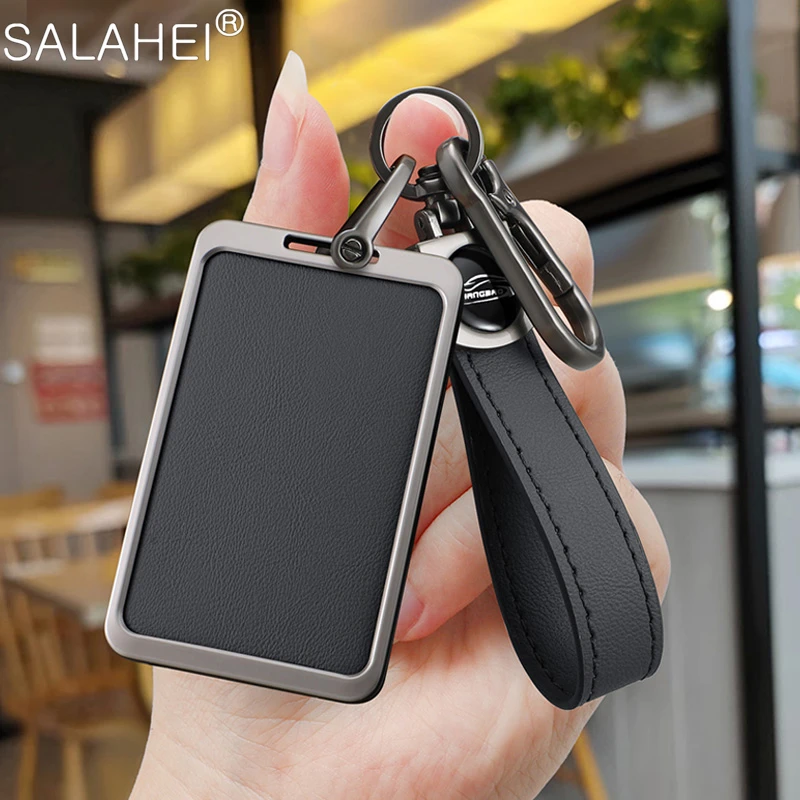 In lega di zinco in pelle per Auto NFC Card Key Cover custodia protettiva custodia Shell Bag per Tesla Model 3 Model Y Auto portachiavi accessori