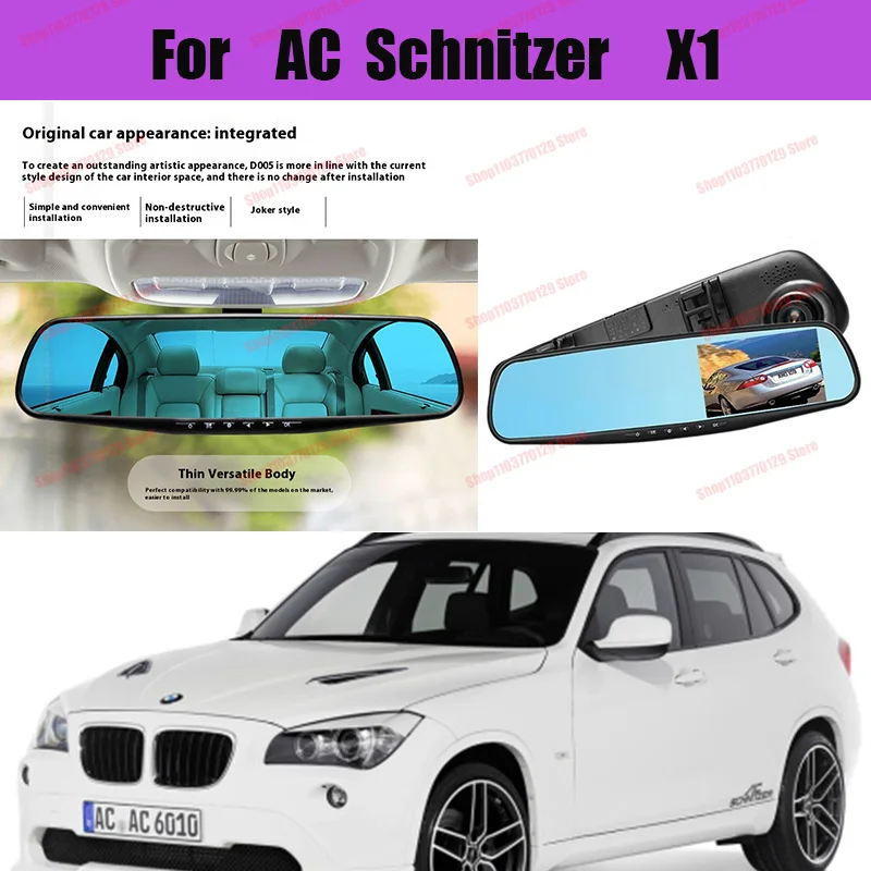 

For AC Schnitzer X1 High definition dual lens driving recorder with front and rear dual recording reverse images Car dvr