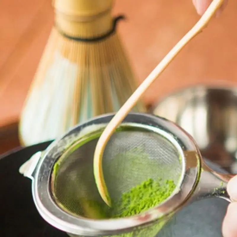 Matcha Spoon Scoop 18cm Green Tea Teaspoons Measuring Tool Traditional Chashaku Tea Spoon for Tea Ceremony