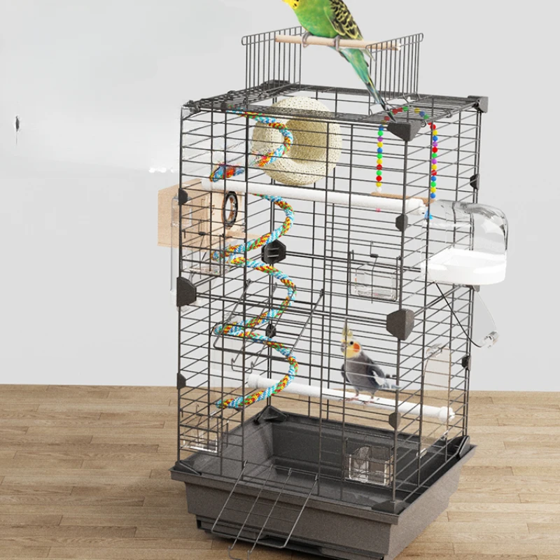 Portable Budgie Large Bird Cages Luxury Villa Decoration Special Parrot Bird Cages Park Breeding Vogelhaus Pet Products WZ50BC